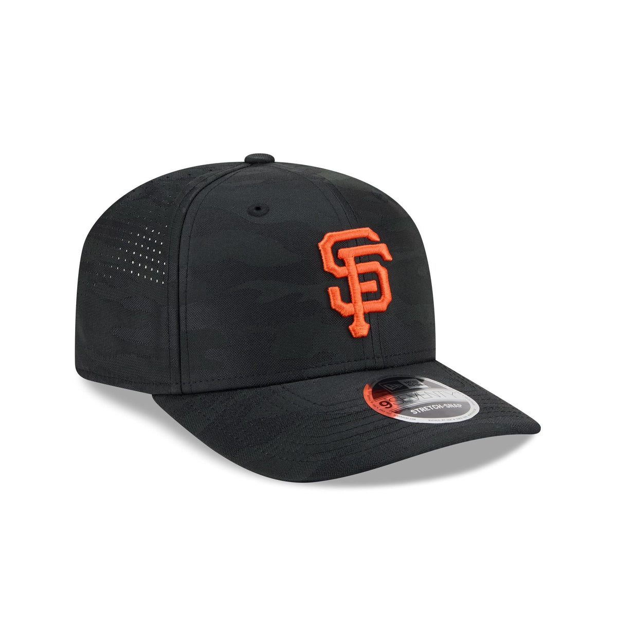 San Francisco Giants Black Camo Performance 9SEVENTY Stretch-Snap Hat