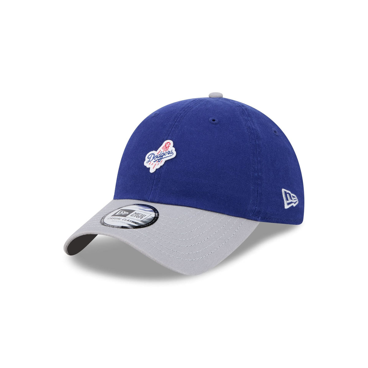 Los Angeles Dodgers Mini Logo Two Tone Casual Classic Adjustable Hat