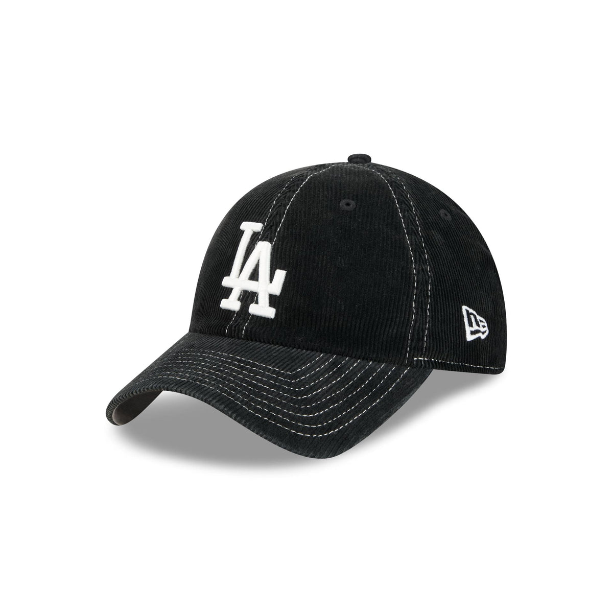 Los Angeles Dodgers Washed Black Corduroy Casual Classic Adjustable Hat