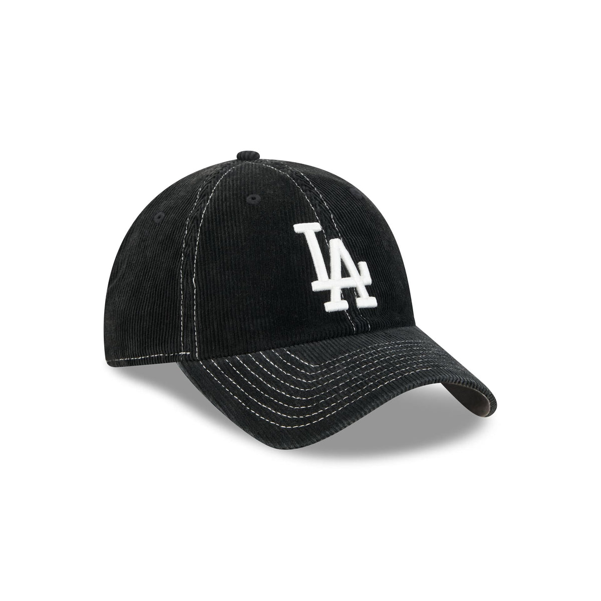 Los Angeles Dodgers Washed Black Corduroy Casual Classic Adjustable Hat