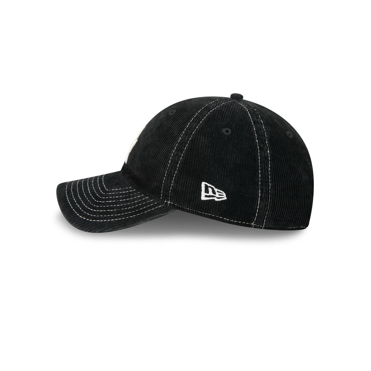 Los Angeles Dodgers Washed Black Corduroy Casual Classic Adjustable Hat