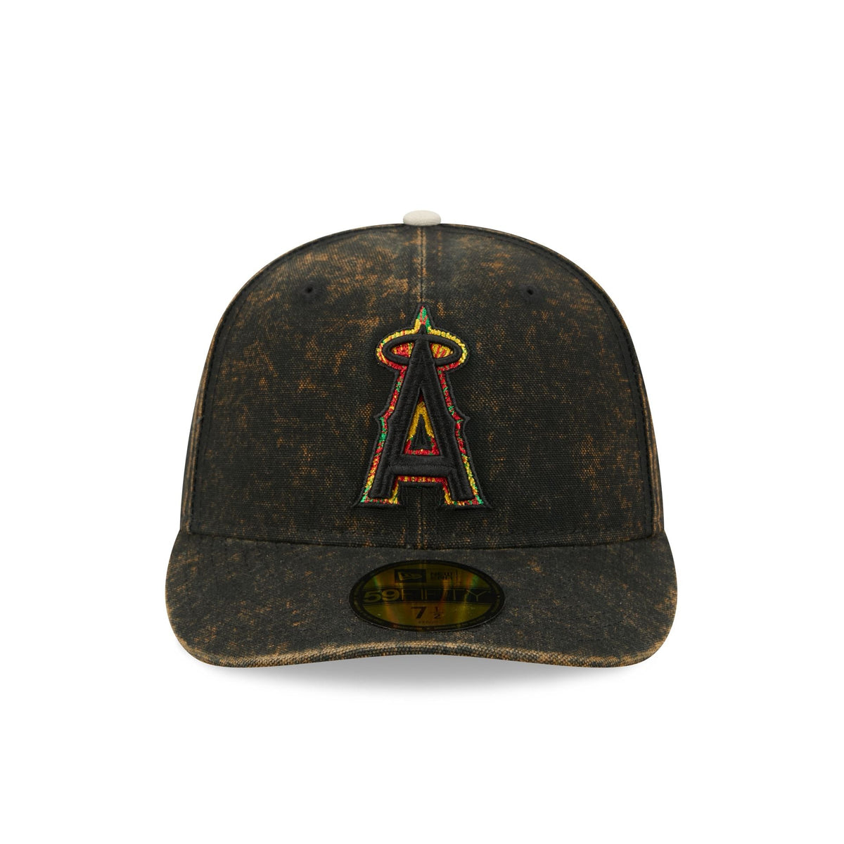 Just Caps Tie Dye Logo Los Angeles Angels 59FIFTY Fitted Hat