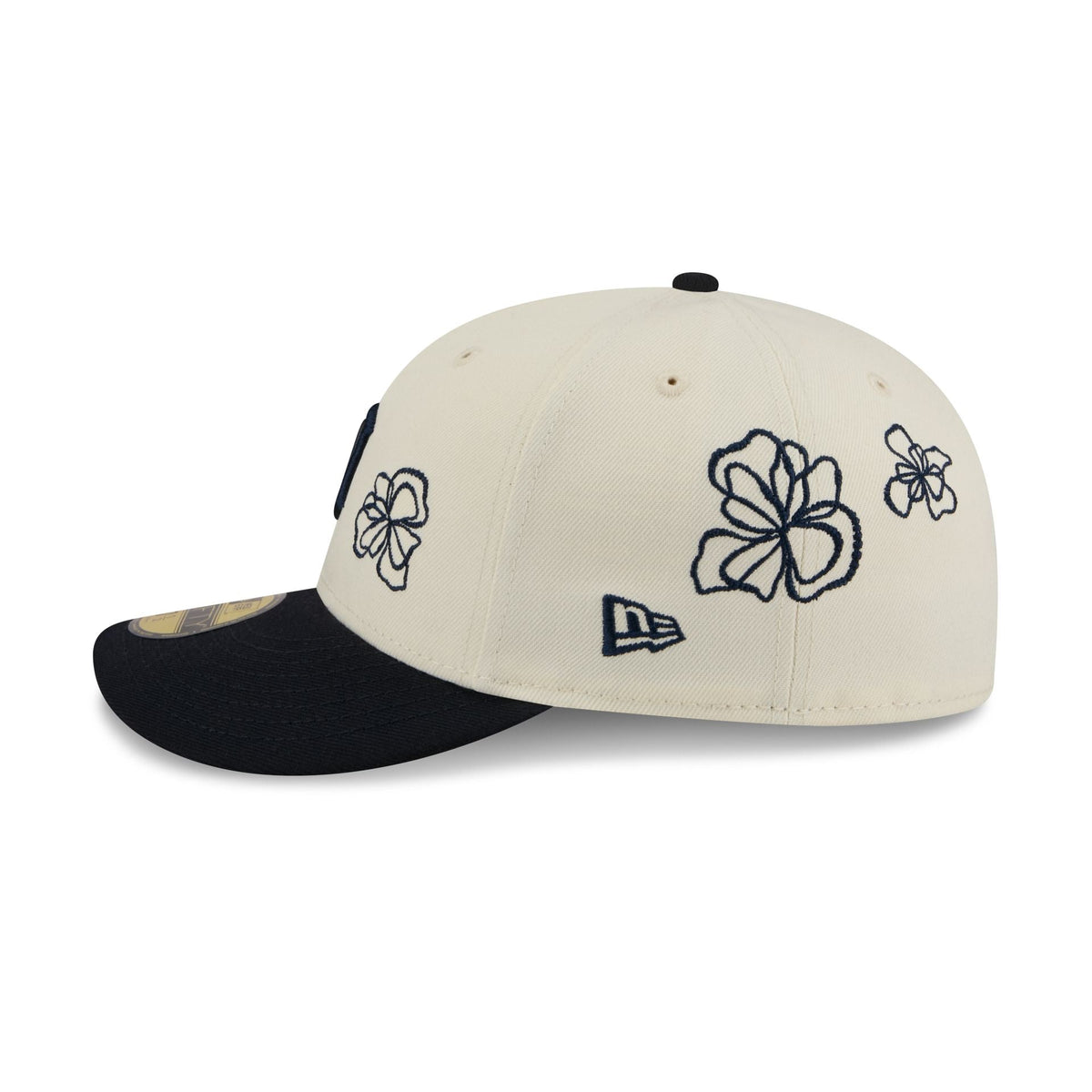 Detroit Tigers Floral Outline 59FIFTY Fitted Hat
