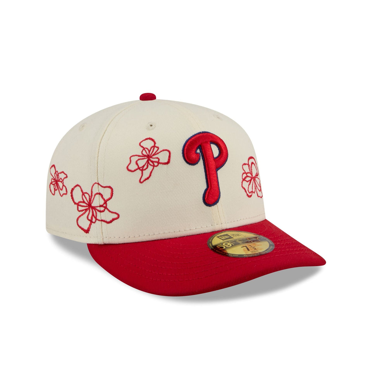 Philadelphia Phillies Floral Outline 59FIFTY Fitted Hat