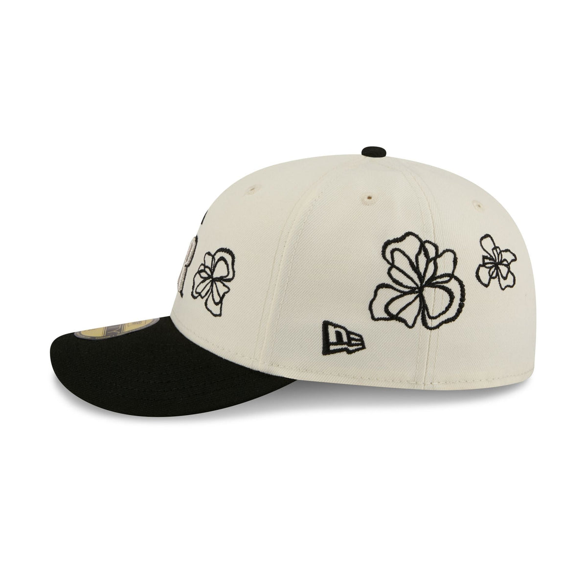 Colorado Rockies Floral Outline 59FIFTY Fitted Hat