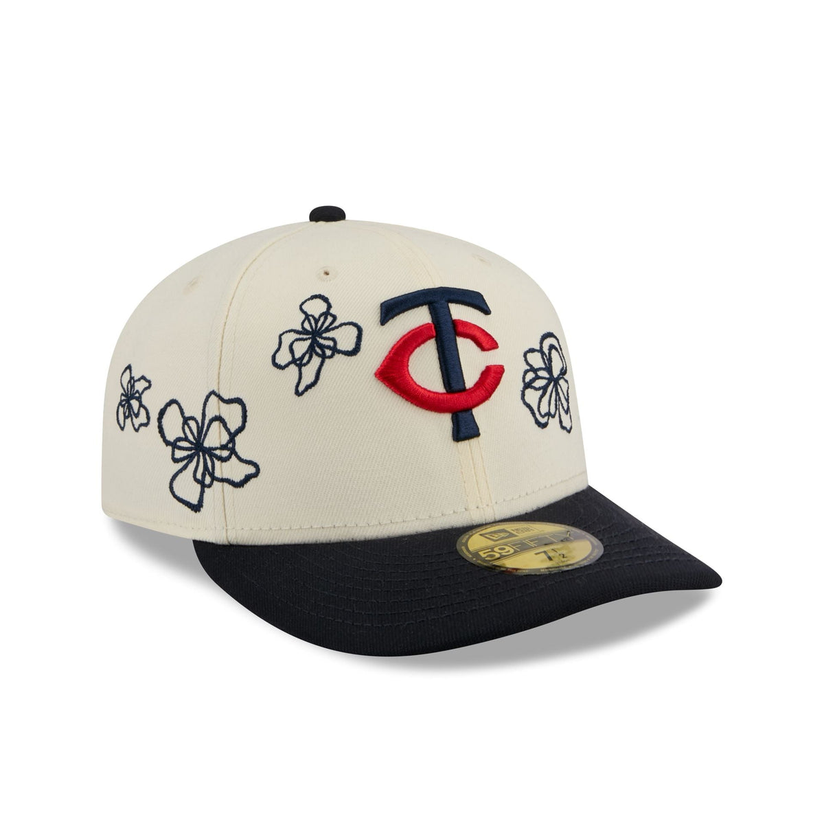 Minnesota Twins Floral Outline 59FIFTY Fitted Hat