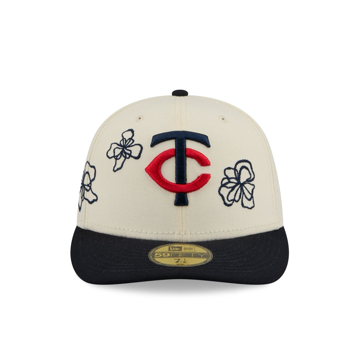 Minnesota Twins Floral Outline 59FIFTY Fitted Hat