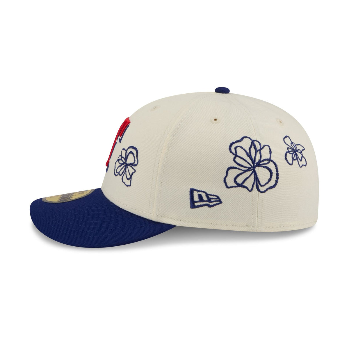 Texas Rangers Floral Outline 59FIFTY Fitted Hat