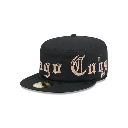 Chicago Cubs Gothic Lettering Pillbox Hat