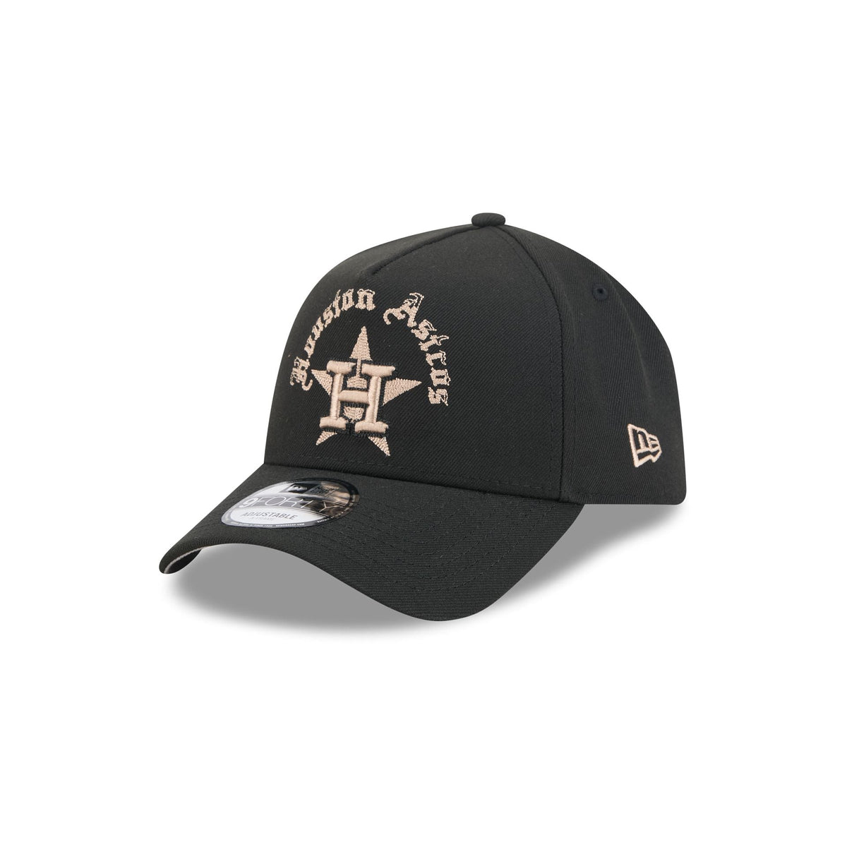 Houston Astros Gothic Lettering 9FORTY A-Frame Snapback Hat
