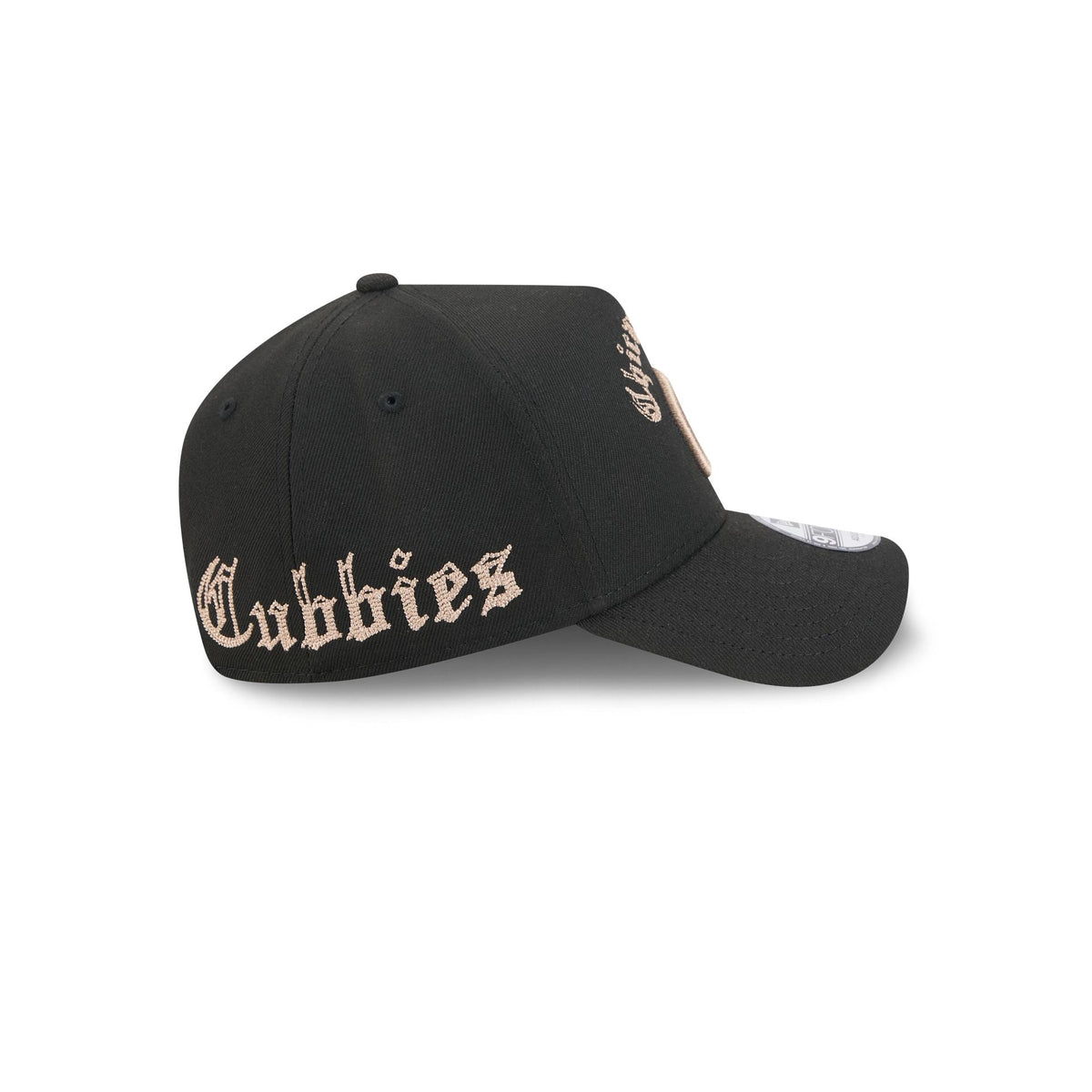 Chicago Cubs Gothic Lettering 9FORTY A-Frame Snapback Hat