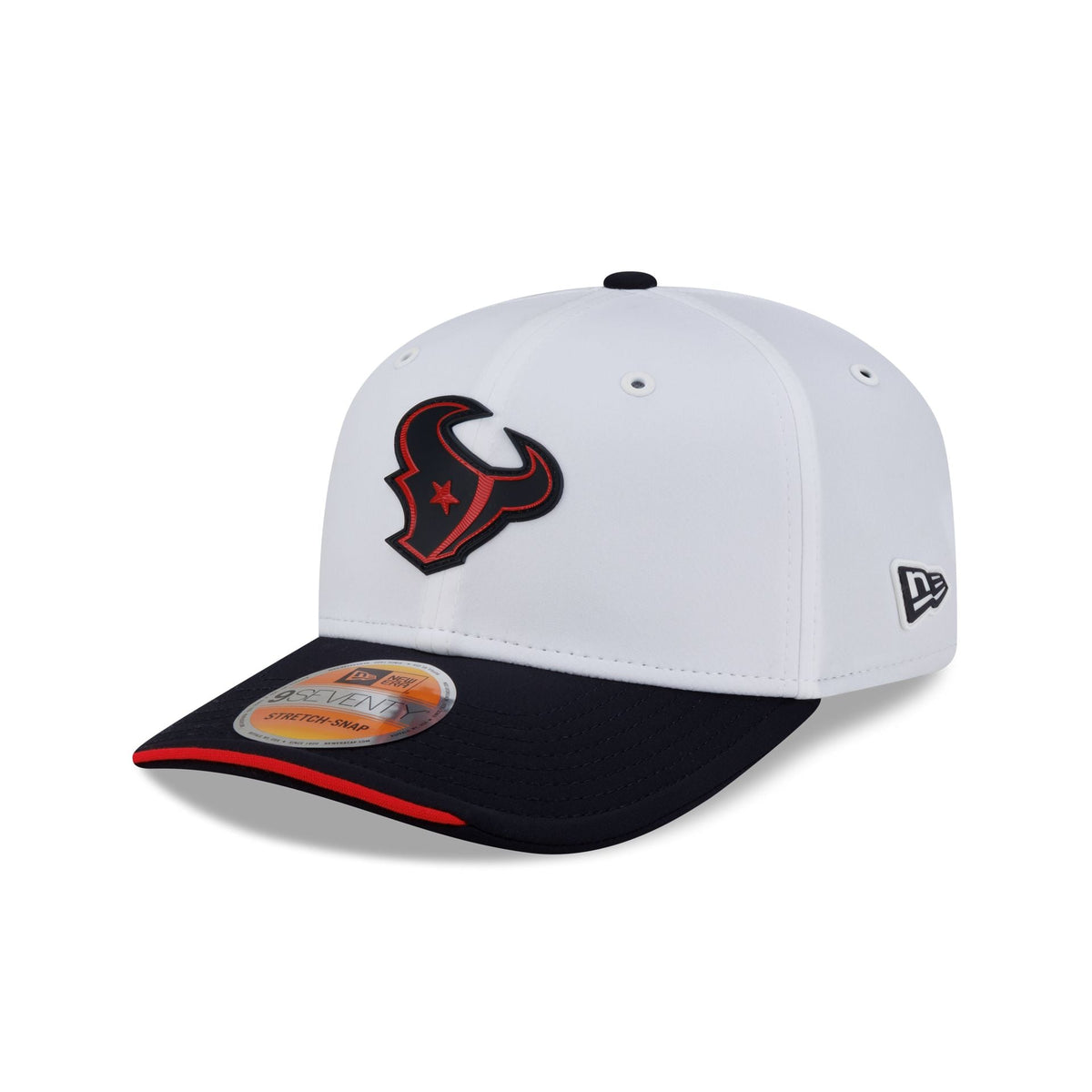 Houston Texans 2026 Sideline White 9SEVENTY Stretch-Snap Hat