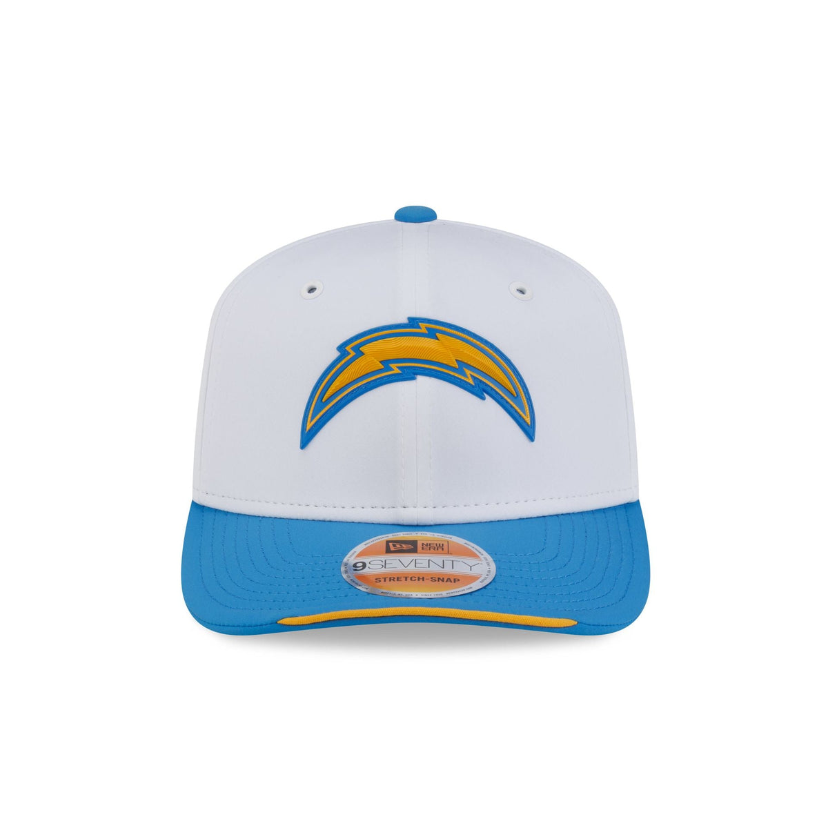 Los Angeles Chargers 2026 Sideline White 9SEVENTY Stretch-Snap Hat