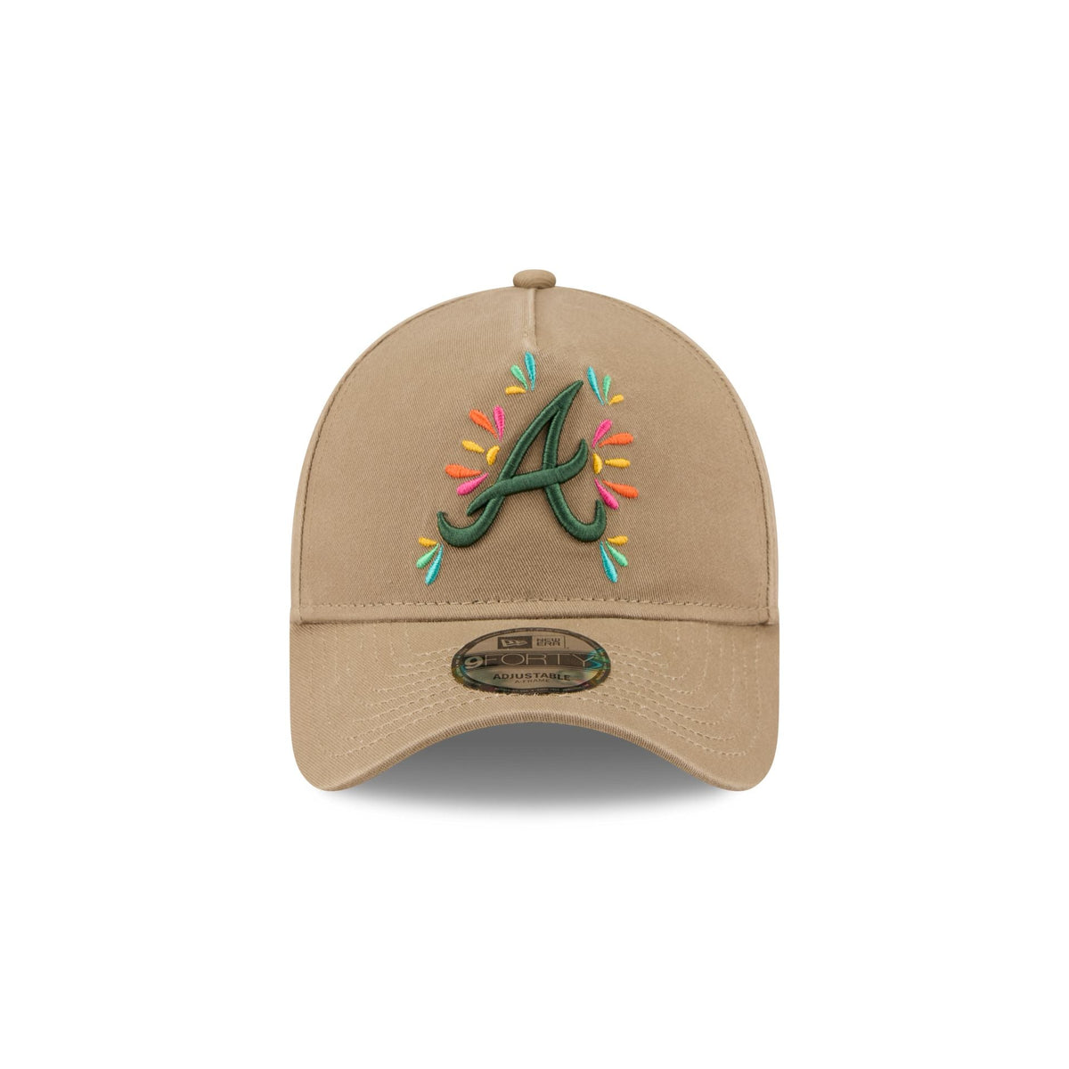 Atlanta Braves Vibrant Festivities 9FORTY A-Frame Snapback Hat