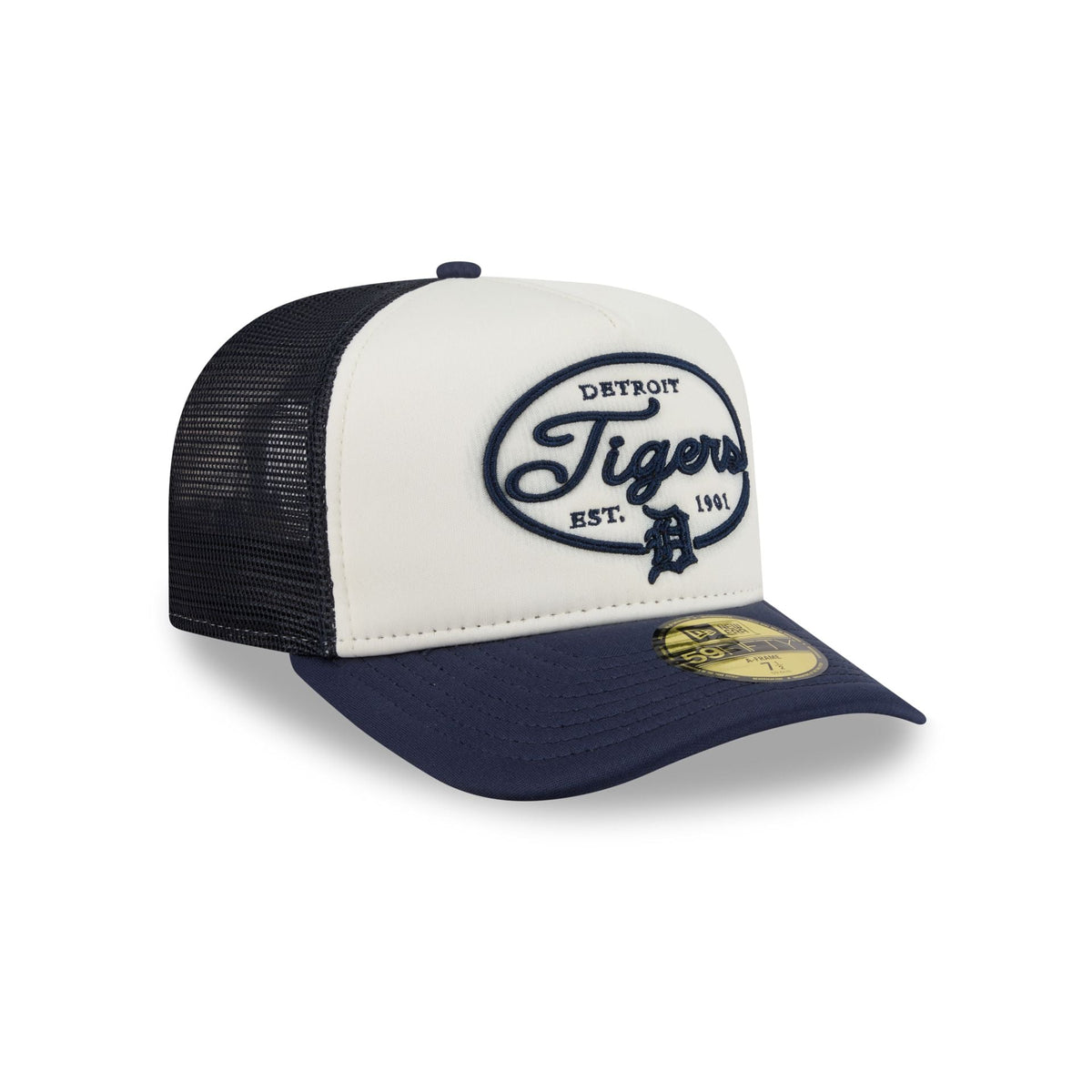 Detroit Tigers Chrome 59FIFTY Fitted Trucker Hat