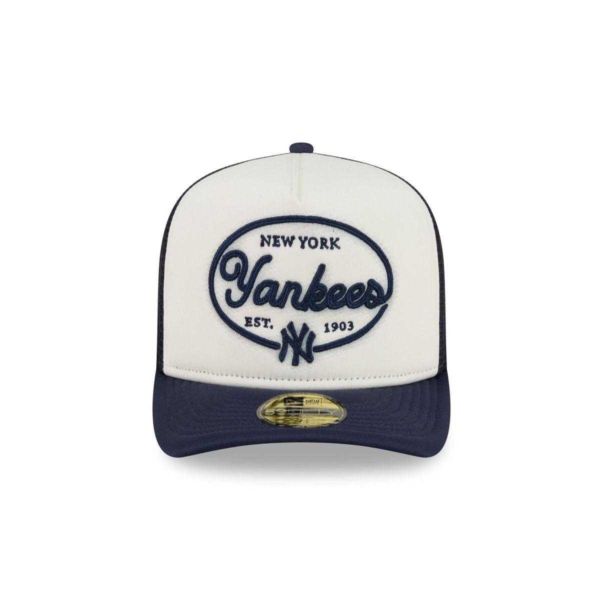 New York Yankees Chrome 59FIFTY Fitted Trucker Hat