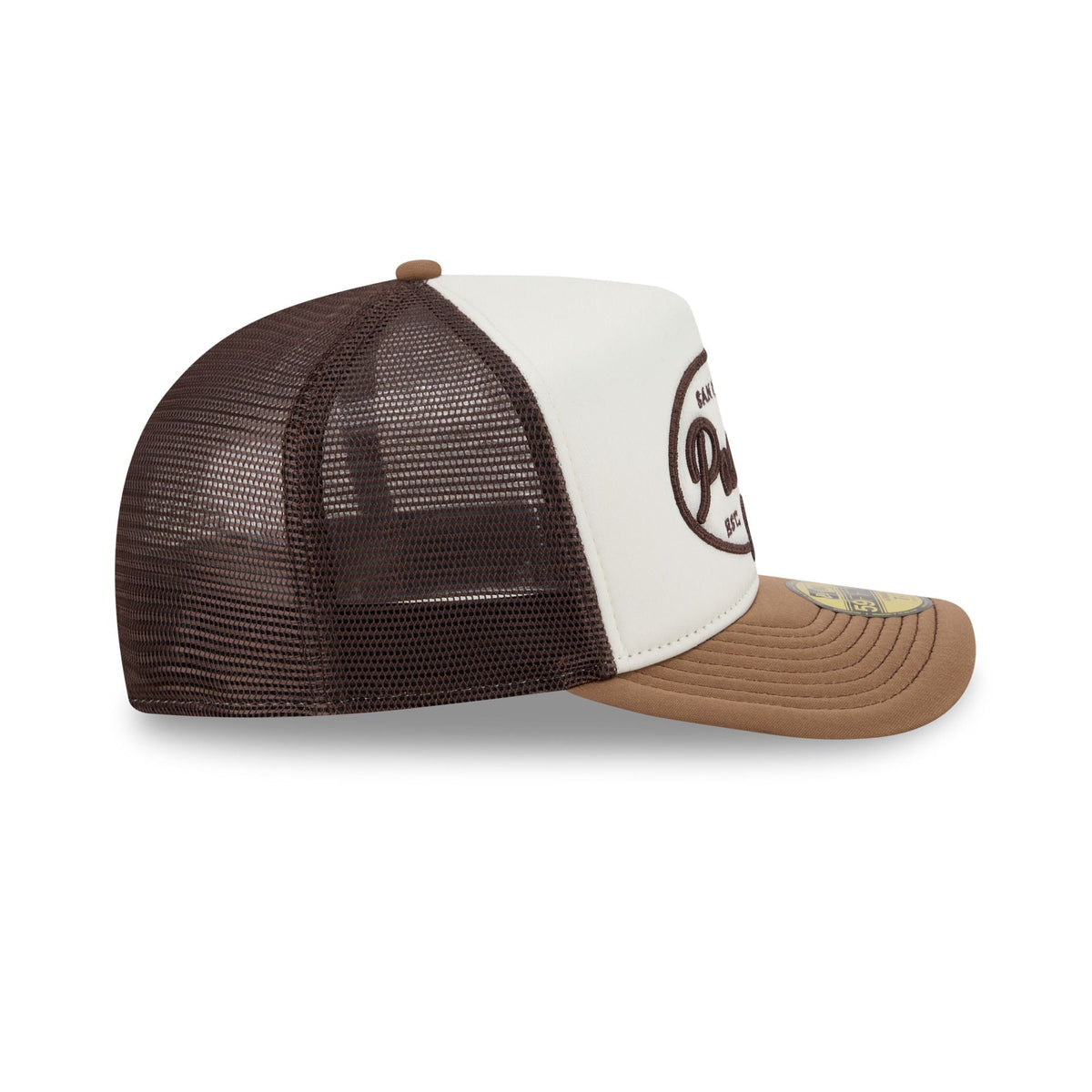 San Diego Padres Chrome 59FIFTY Fitted Trucker Hat