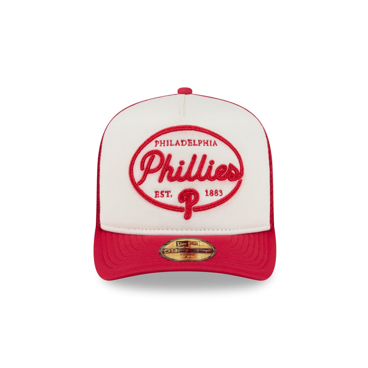 Philadelphia Phillies Chrome 59FIFTY Fitted Trucker Hat