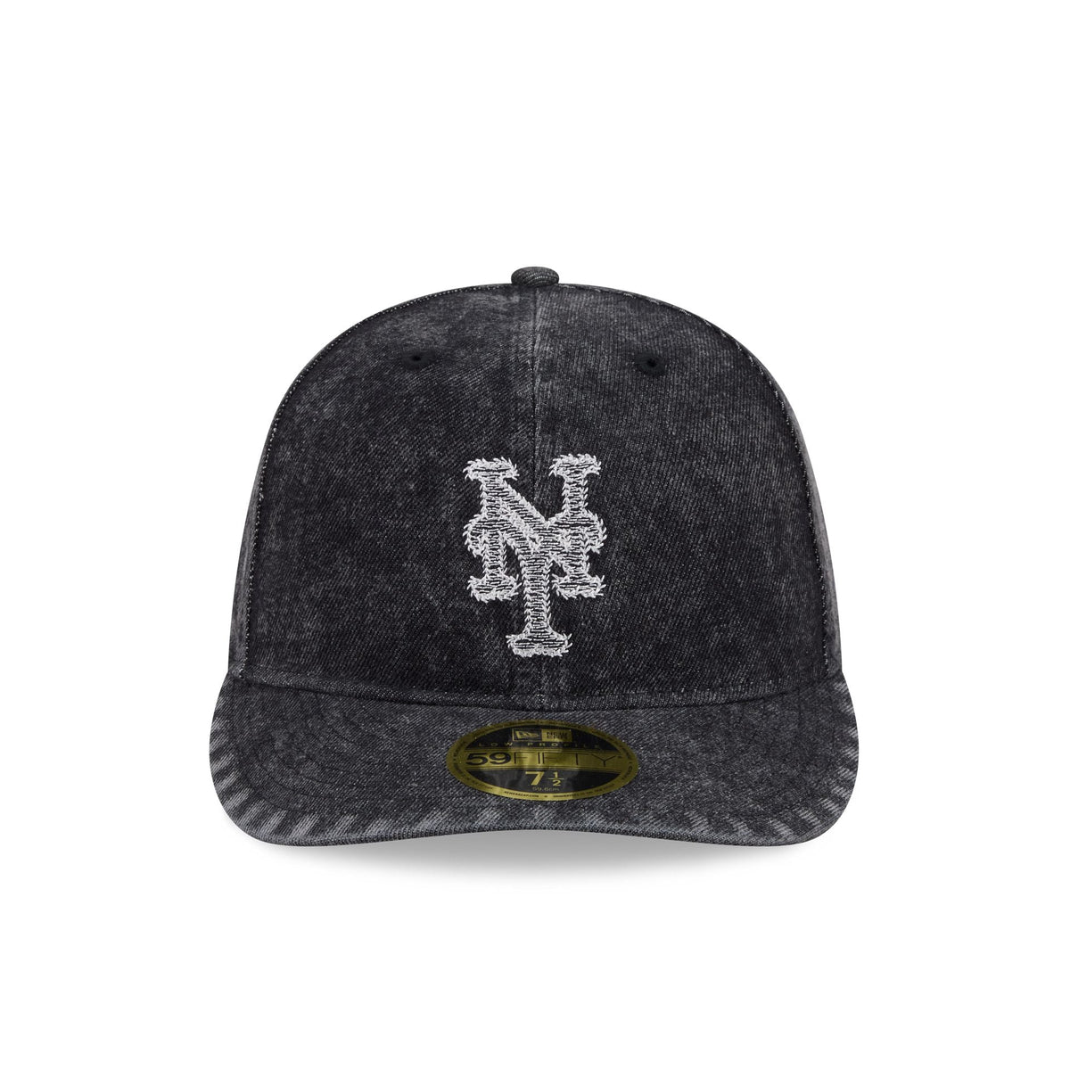 New York Mets Black Denim Low Profile 59FIFTY Fitted Hat