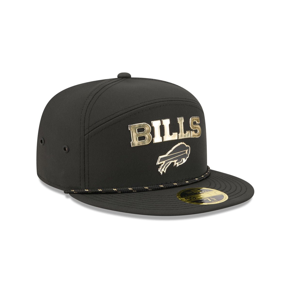 Buffalo Bills Gold Logo Rope Split Panel 59FIFTY Fitted Hat