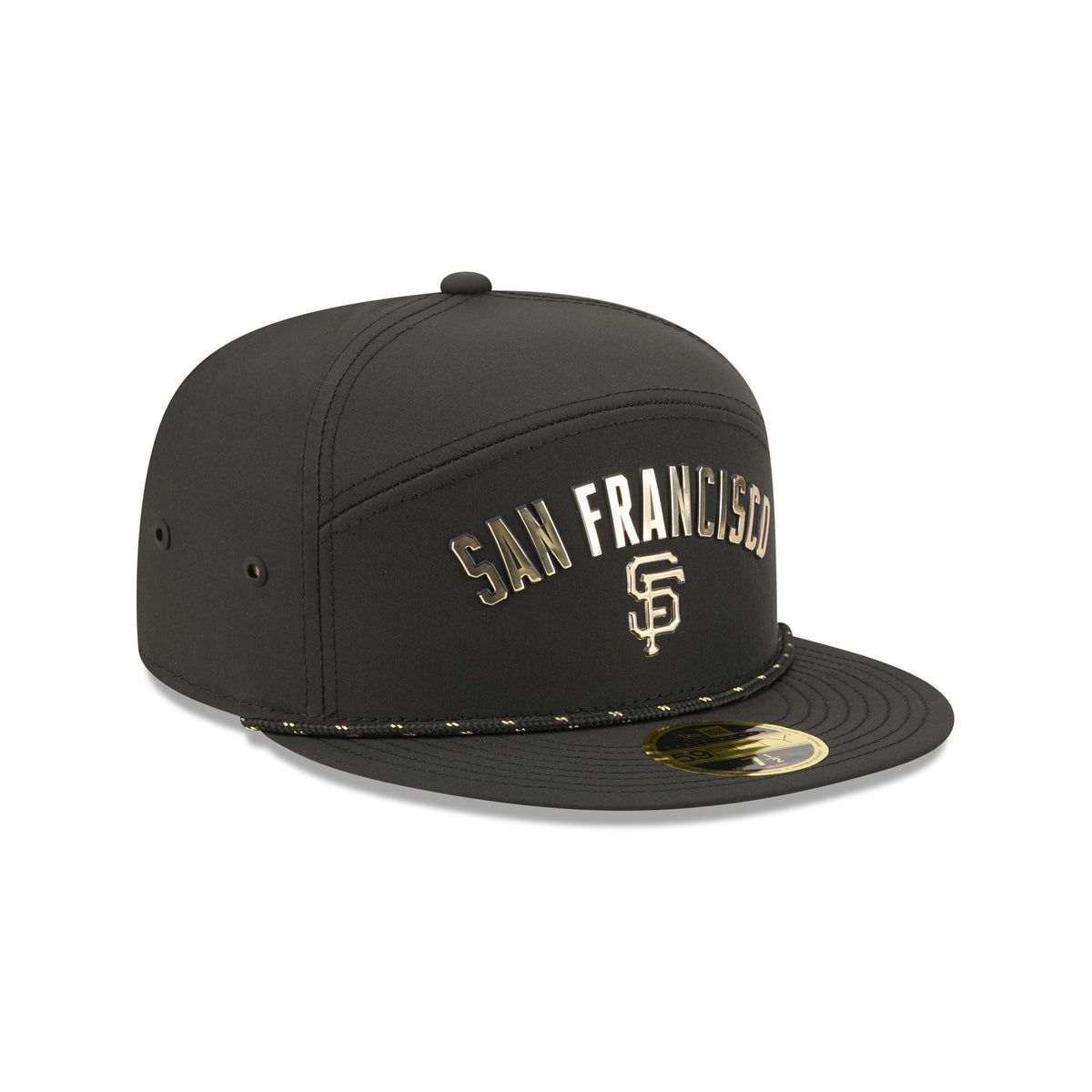 San Francisco Giants Gold Logo Rope Split Panel 59FIFTY Fitted Hat