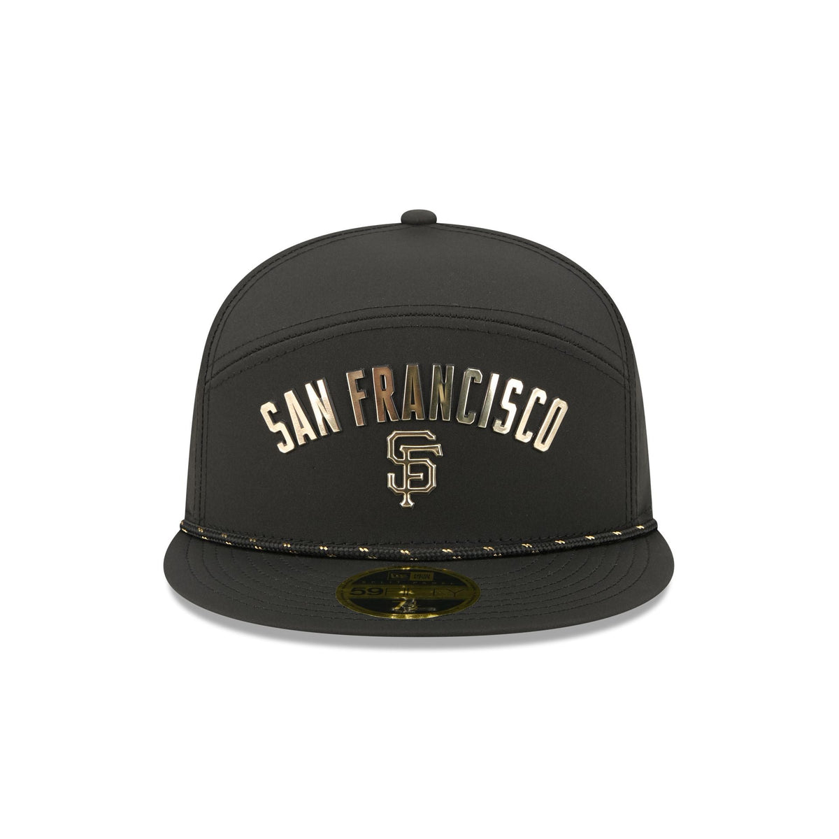 San Francisco Giants Gold Logo Rope Split Panel 59FIFTY Fitted Hat
