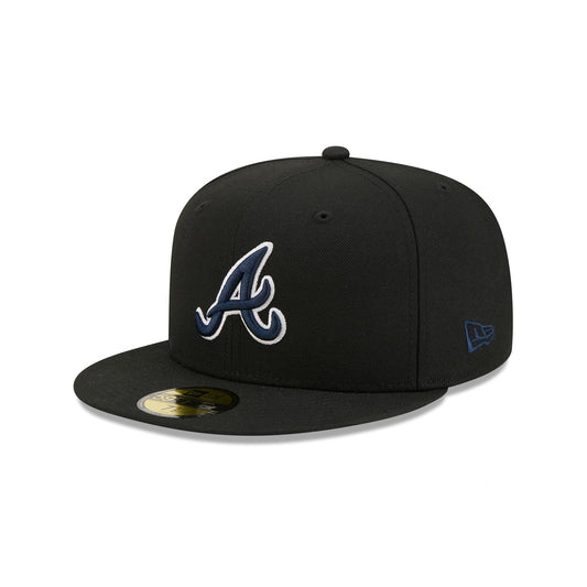 Atlanta Braves Black Basic 59FIFTY Fitted Hat