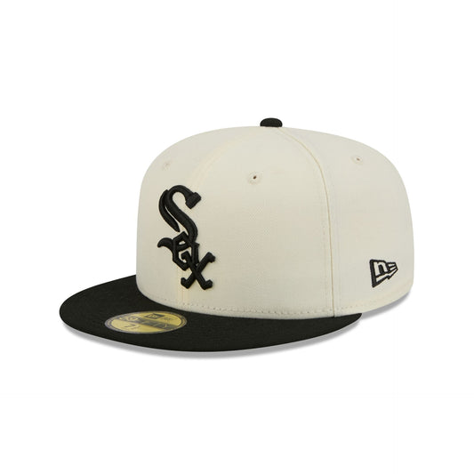 Chicago White Sox Chrome White Basic 59FIFTY Fitted Hat