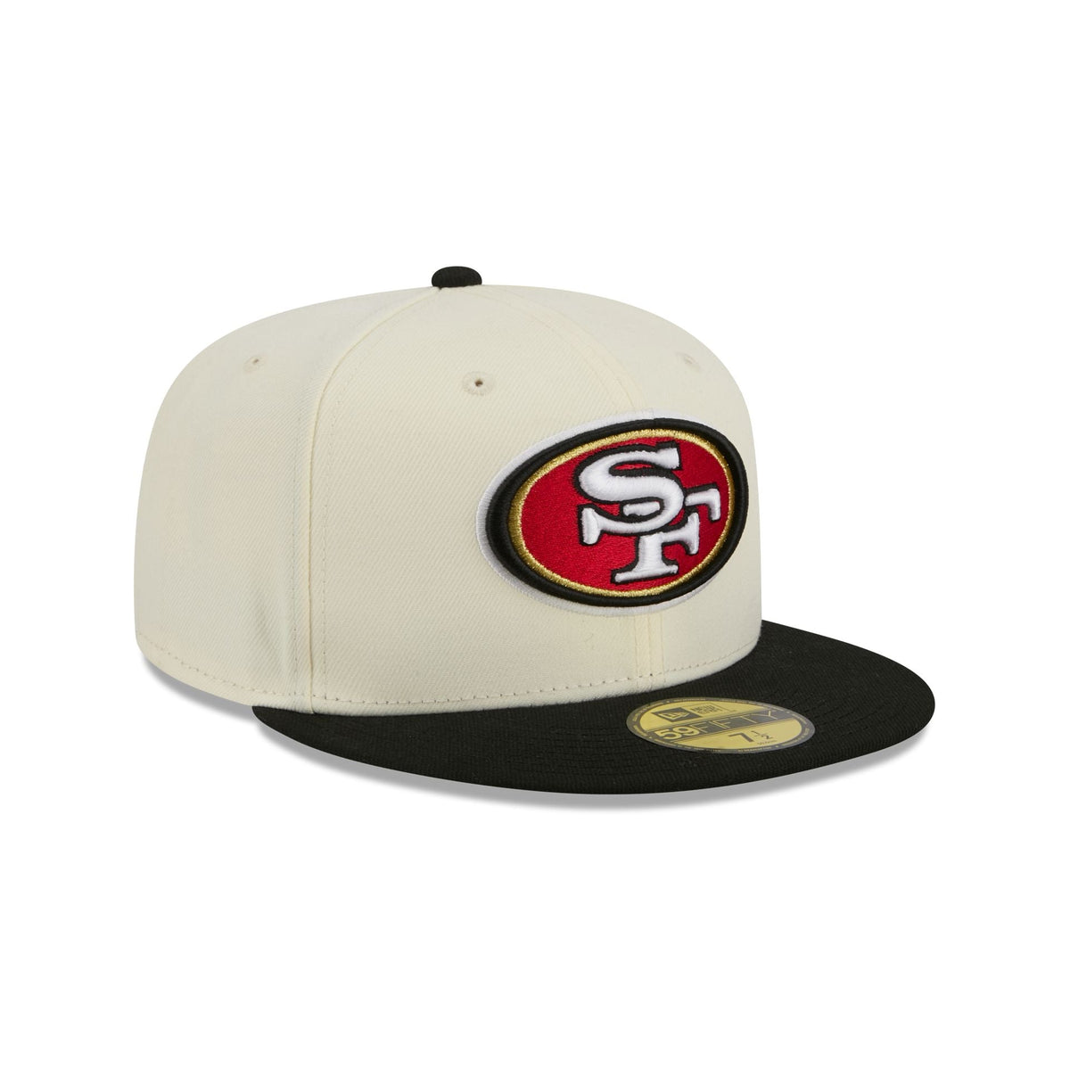 San Francisco 49ers Chrome White Basic 59FIFTY Fitted Hat