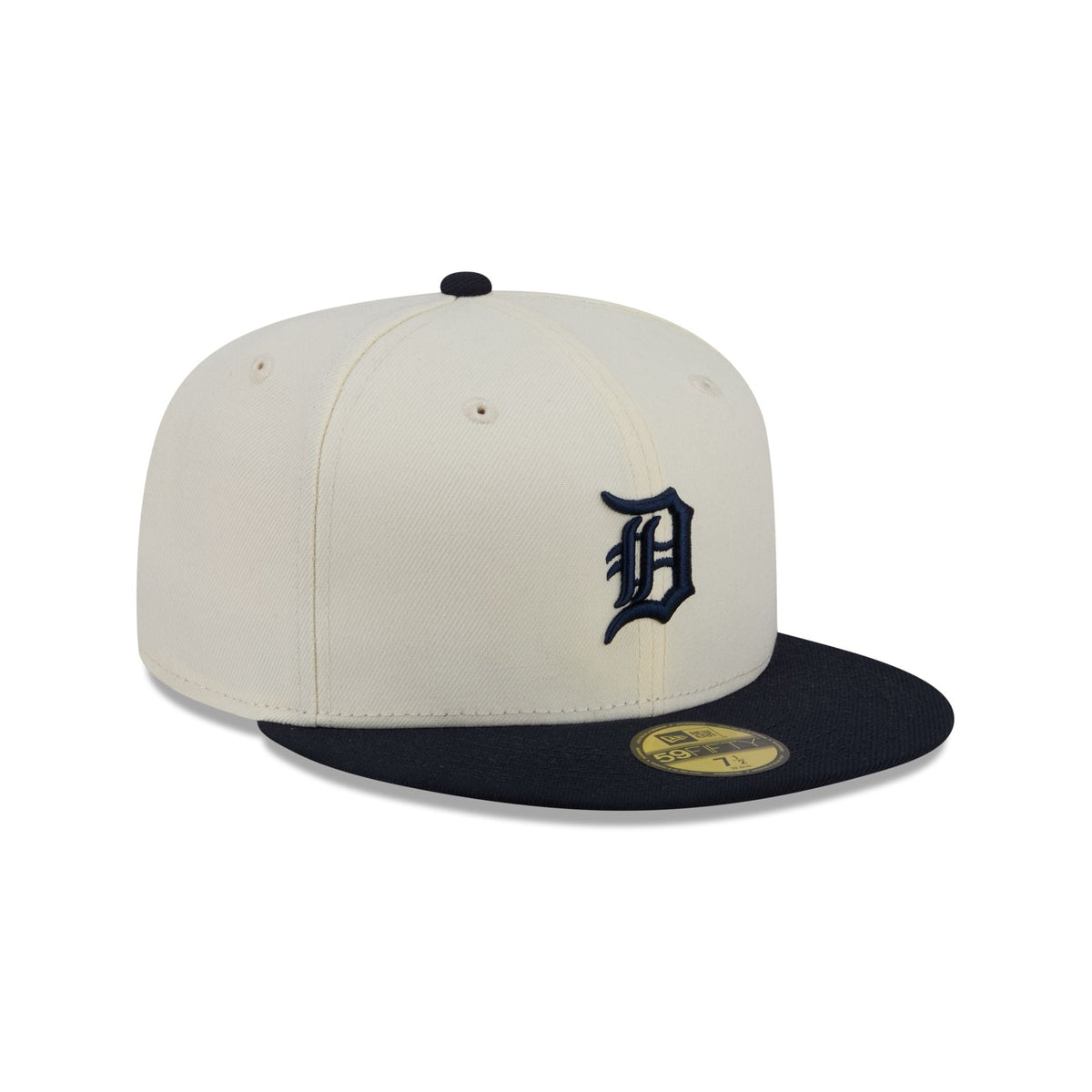 Detroit Tigers Chrome White Basic 59FIFTY Fitted Hat