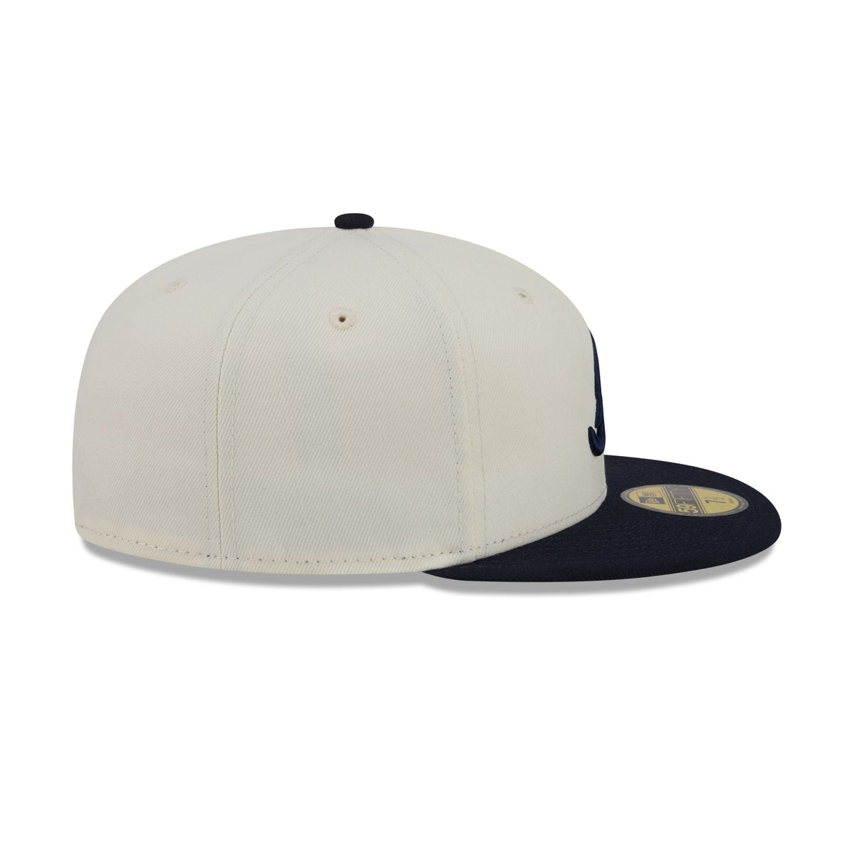 Atlanta Braves Chrome White Basic 59FIFTY Fitted Hat