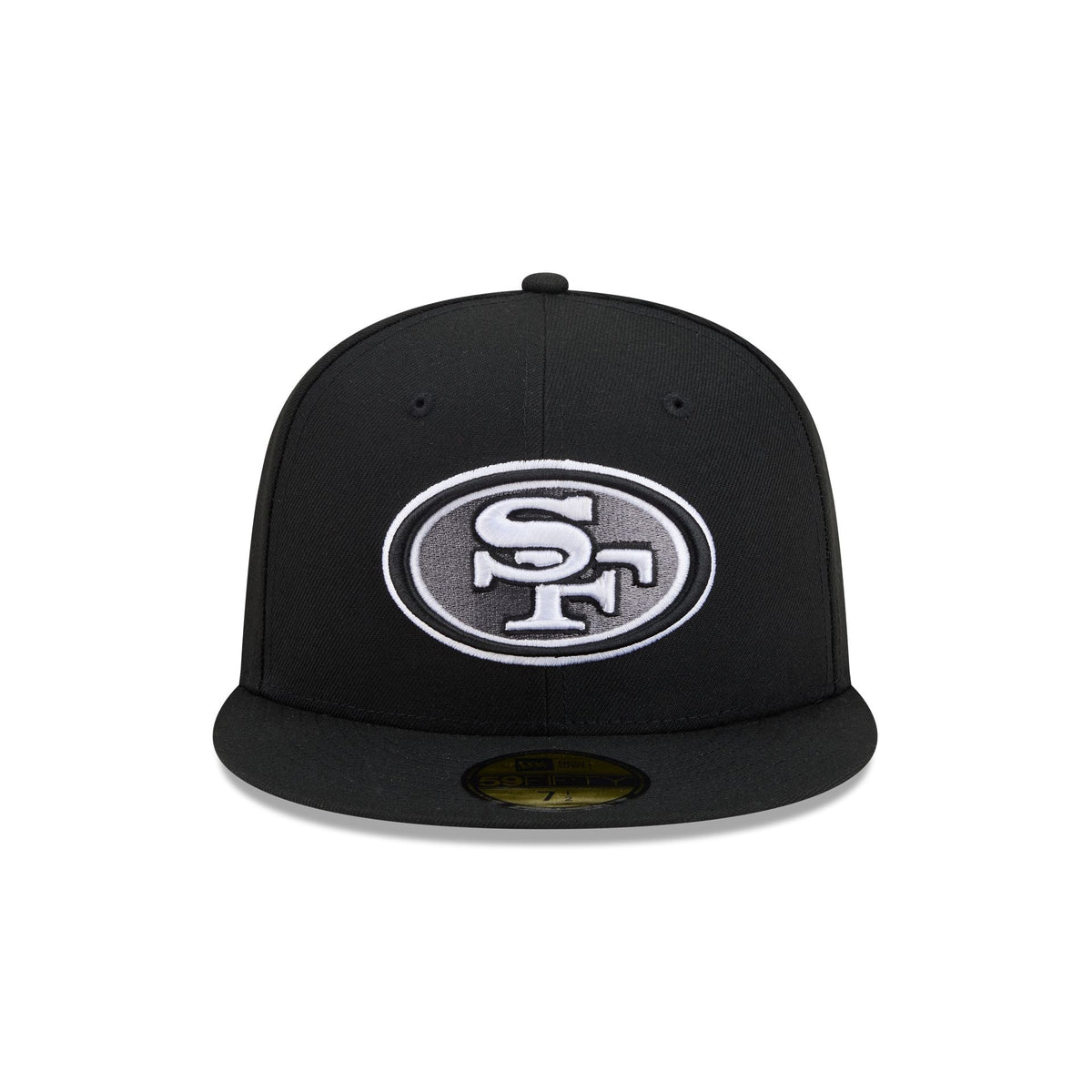 San Francisco 49ers Black and White Basic 59FIFTY Fitted Hat