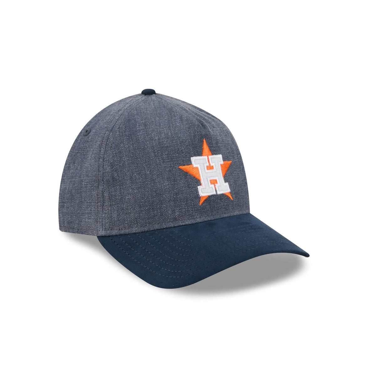 Houston Astros Herringbone Team Colors 9TWENTY A-Frame Adjustable Hat
