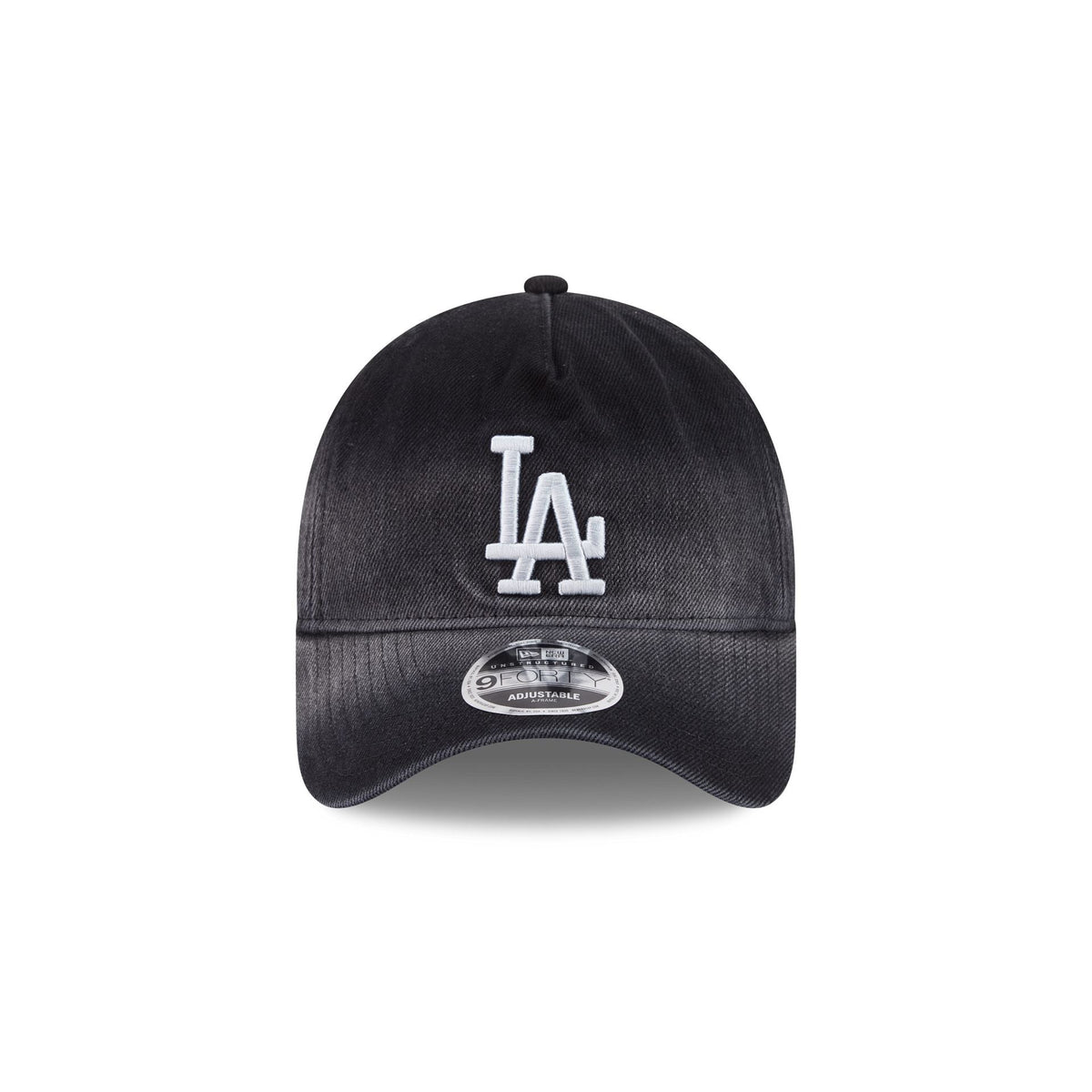 Los Angeles Dodgers Washed Black Denim 9FORTY A-Frame Unstructured Snapback Hat