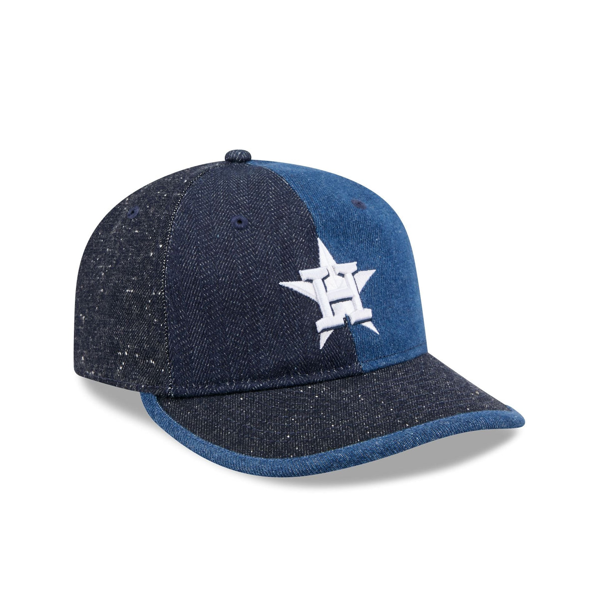 Houston Astros Multi-Panel Denim Retro Crown 59FIFTY Fitted Hat