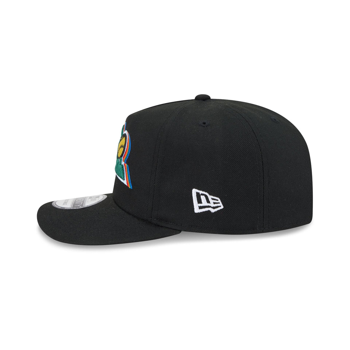 Colorado Rockies Multicolored Logo Black 19TWENTY Snapback Hat