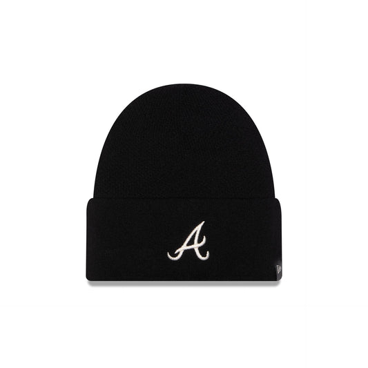 Atlanta Braves Cashmere Black Cuffless Knit Beanie Hat