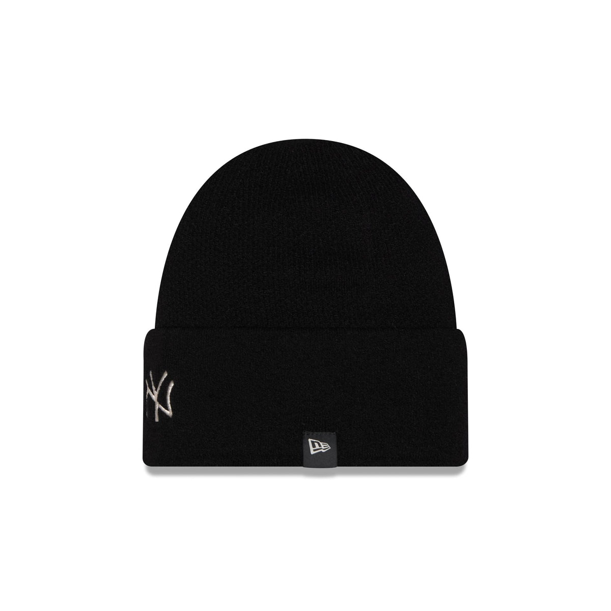 New York Yankees Cashmere Black Cuffless Knit Beanie Hat