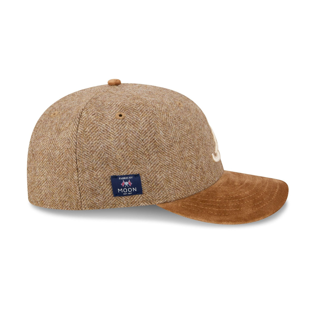 Atlanta Braves Moon Brisbane Moss Brown Visor 59FIFTY Fitted Hat