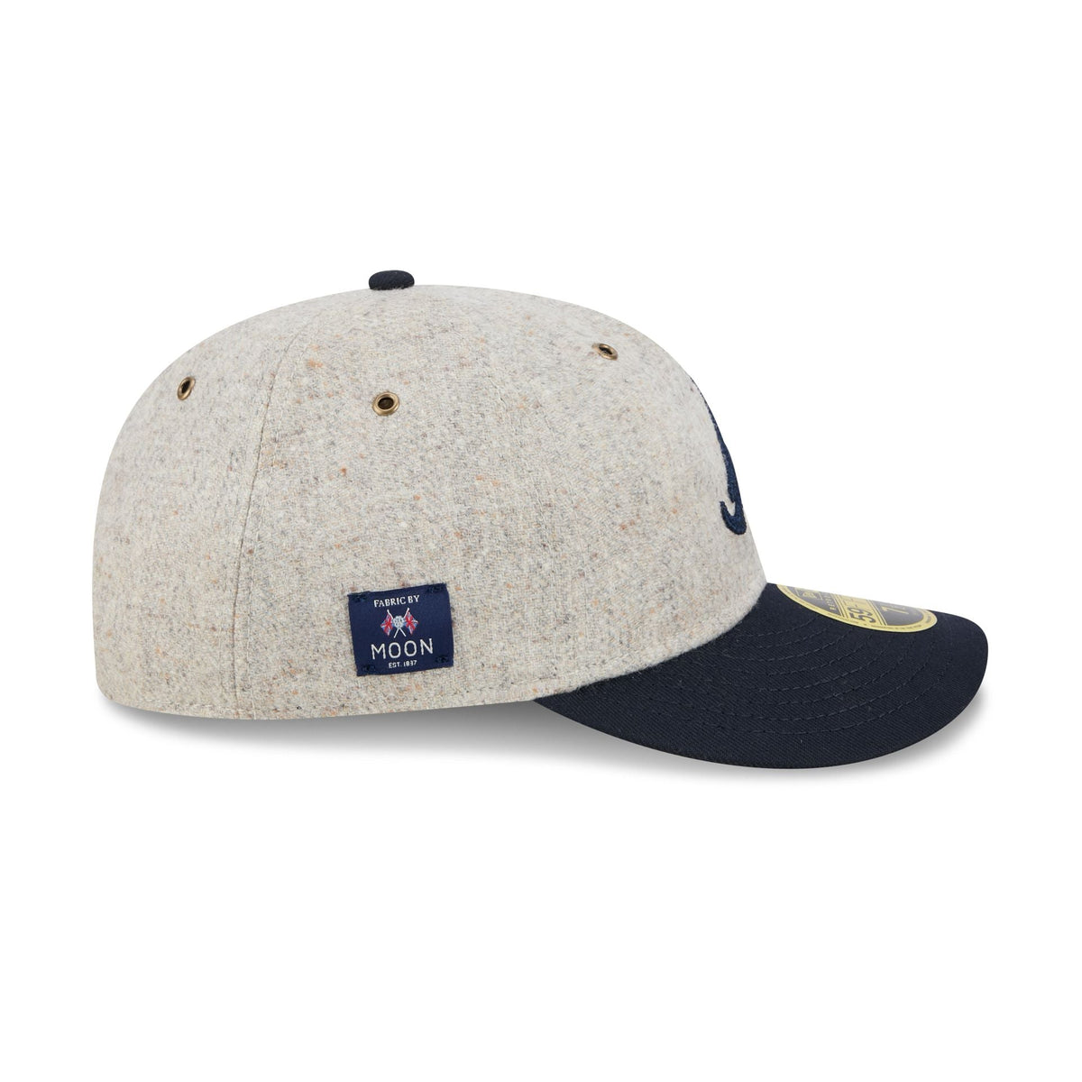 Atlanta Braves Moon Herringbone Retro Crown 59FIFTY Fitted Hat