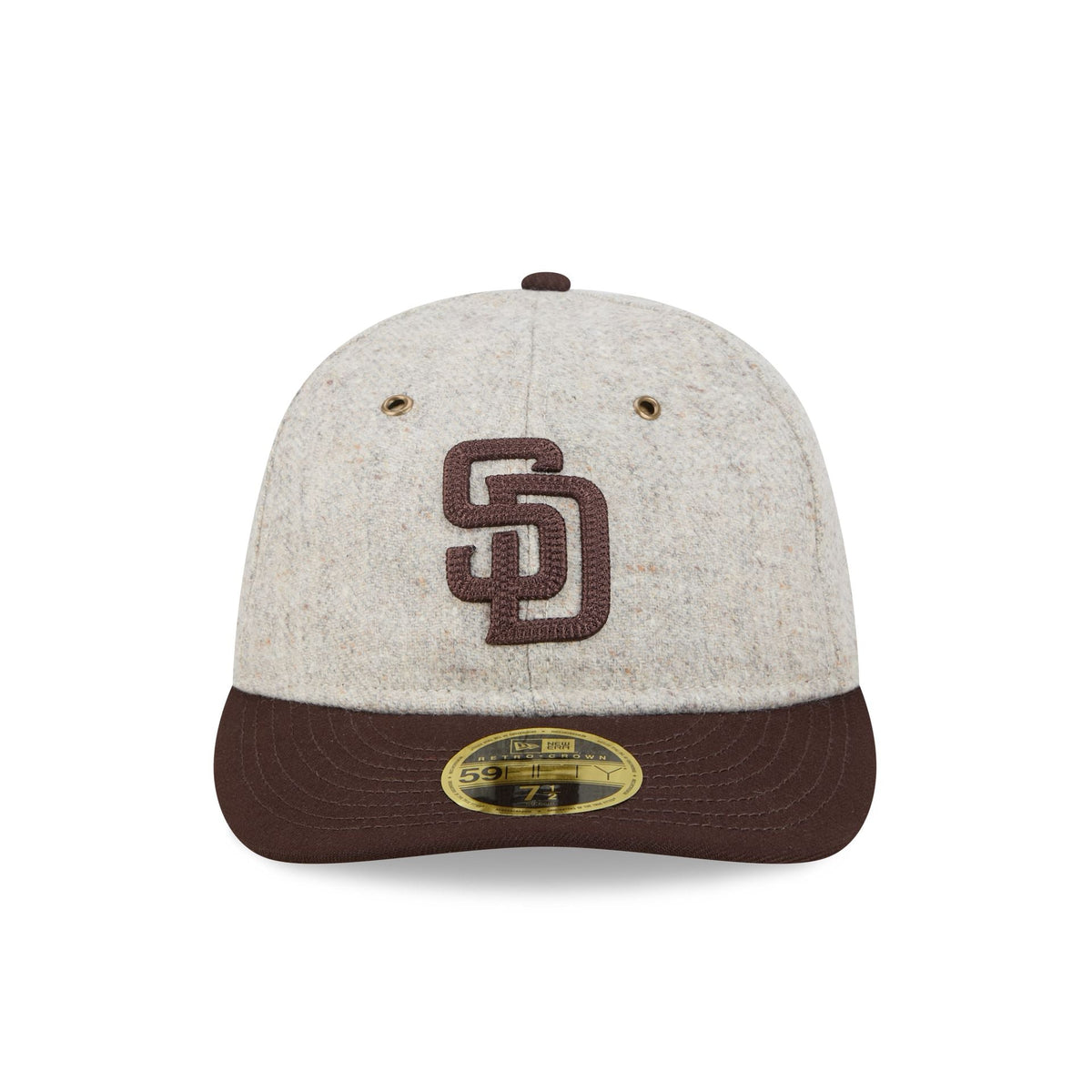 San Diego Padres Moon Herringbone Retro Crown 59FIFTY Fitted Hat