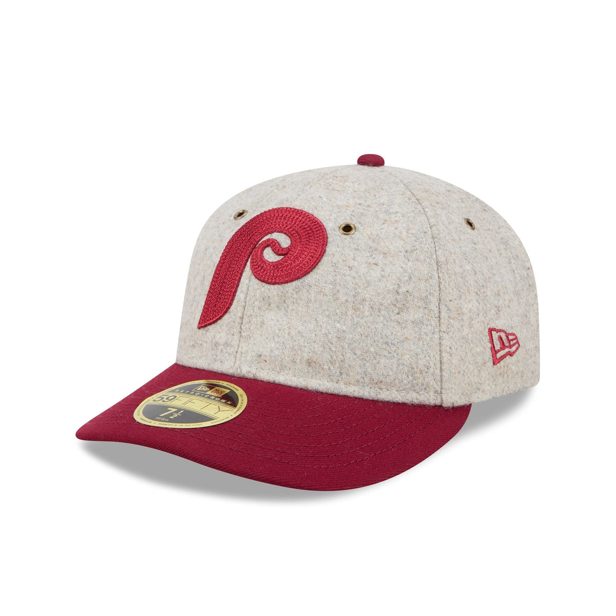 Philadelphia Phillies Moon Herringbone Retro Crown 59FIFTY Fitted Hat