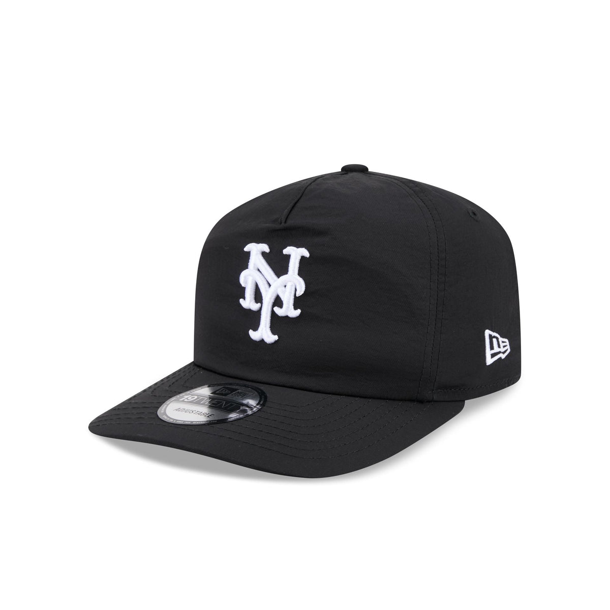 New York Mets Nylon Black 19TWENTY Adjustable Hat