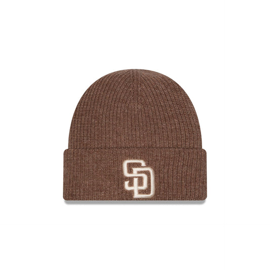 San Diego Padres Woolen Tan Short Cuff Knit Beanie Hat