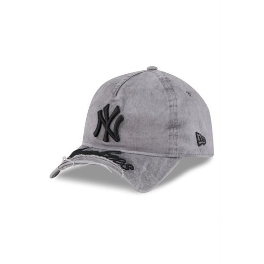 New York Yankees Tonal Gray 9FORTY A-Frame Unstructured Cut-Off Visor Snapback Hat