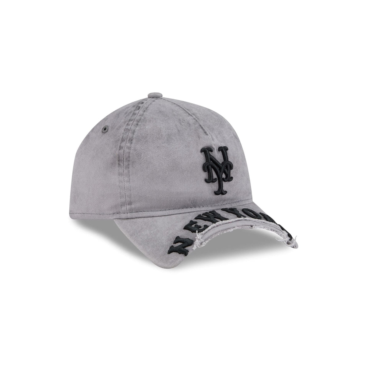 New York Mets Tonal Gray 9FORTY A-Frame Unstructured Cut-Off Visor Snapback Hat