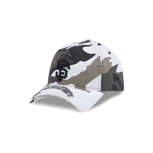San Francisco Giants Washed Camo 9FORTY A-Frame Unstructured Cut-Off Visor Snapback Hat