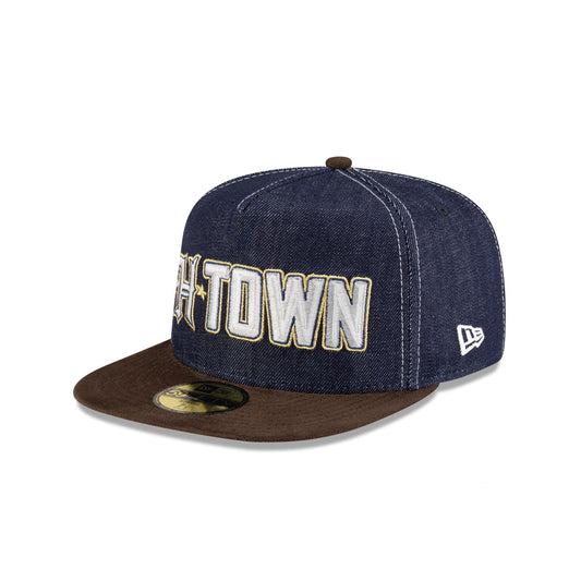 Houston Texans Houston Pack Denim 59FIFTY A-Frame Fitted Hat
