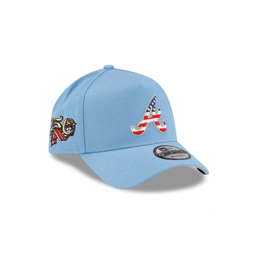 Atlanta Braves Red. White & Blue 9FORTY A-Frame Snapback Hat