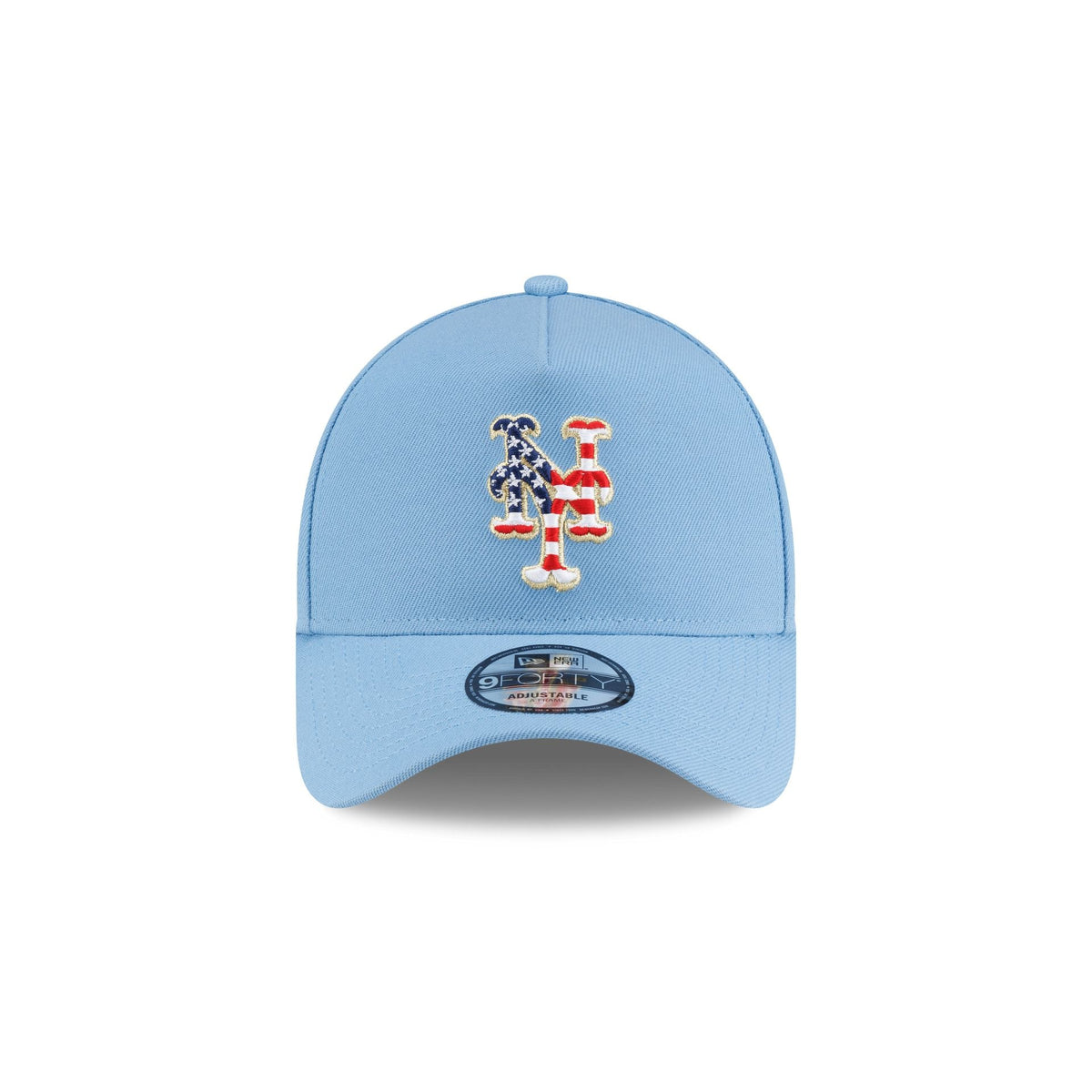 New York Mets Red. White & Blue 9FORTY A-Frame Snapback Hat